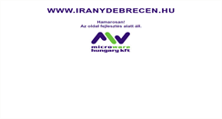Desktop Screenshot of iranydebrecen.hu